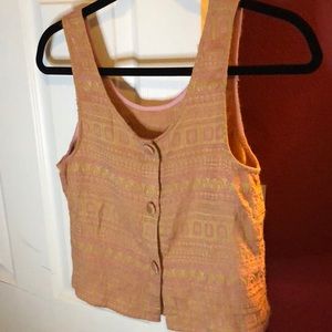 Multi color cropped tank top